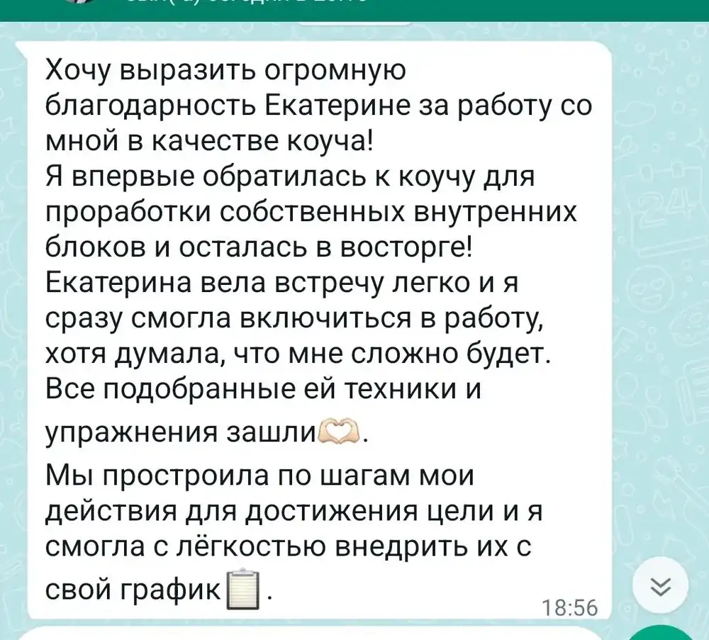 Отзыв клиента 1